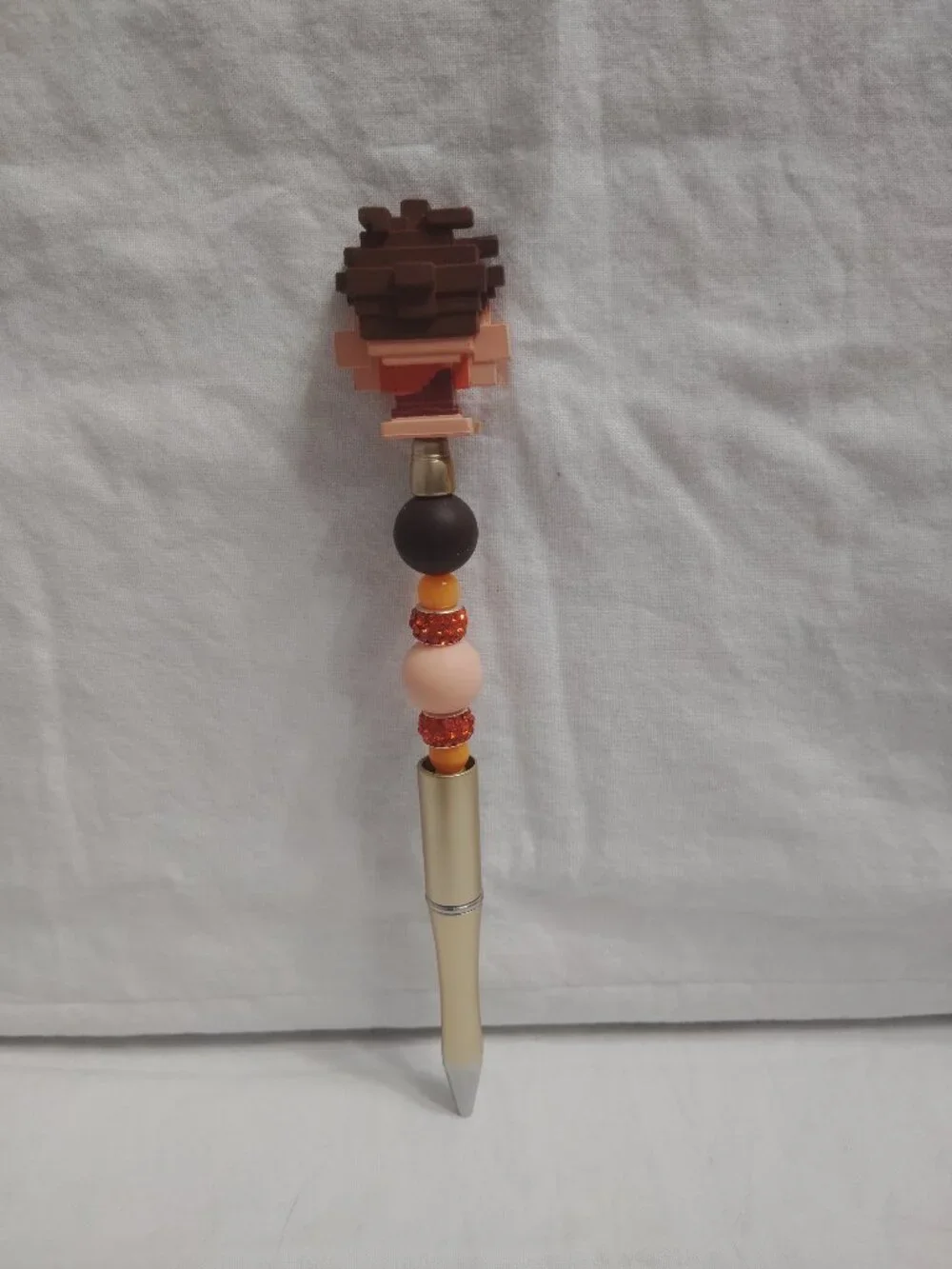 Disney Doorable- 8-Bit Ralph- Handmade Beaded Pen